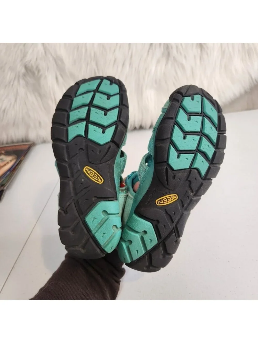 KEEN fisherman SEACAMP Teal Blue Water Sport Hiking Sandals Size 1 Kids